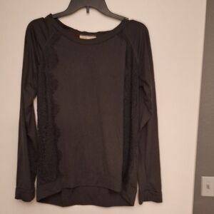 Rewind Black Lace Accent Blouse